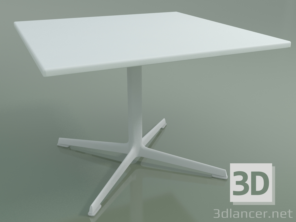 modello 3D Tavolo quadrato 0973 (H 50 - 70x70 cm, M02, V12) - anteprima