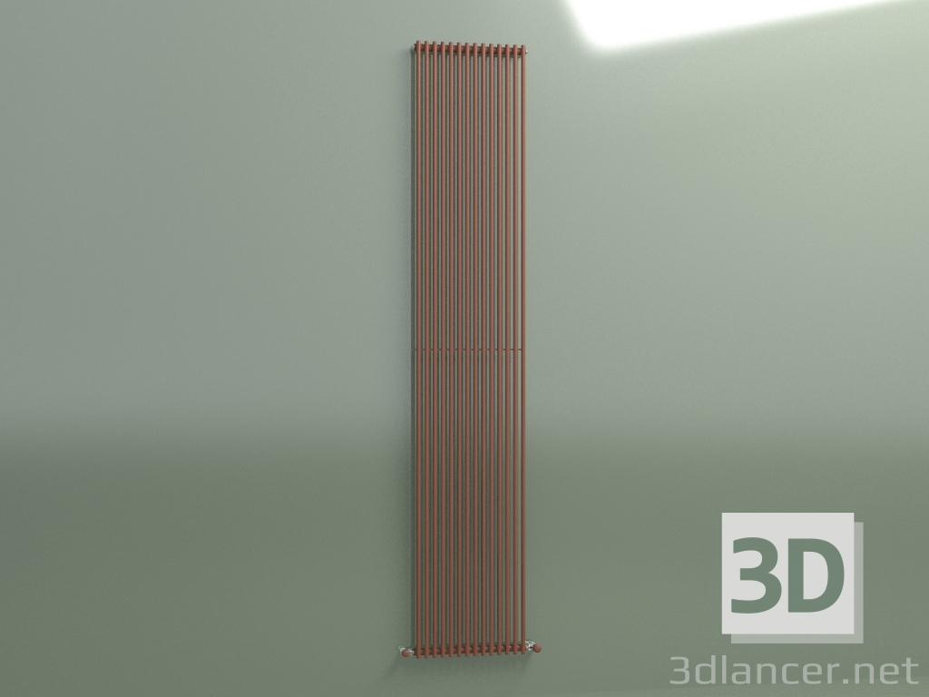 modèle 3D Radiateur vertical ARPA 1 (2520 14EL, brun cuivré RAL 8004) - preview