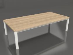 Coffee table 70×140 (Agate gray, Iroko wood)