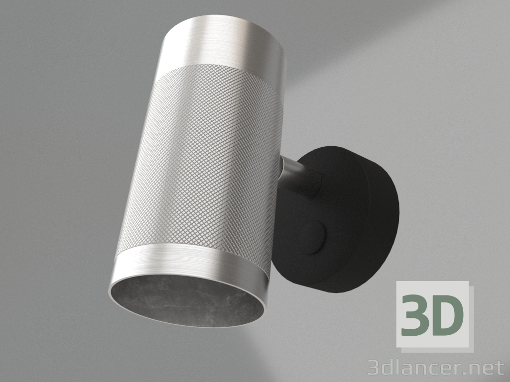 modello 3D Lampada da parete Patrone Small (ottone nichelato) - anteprima