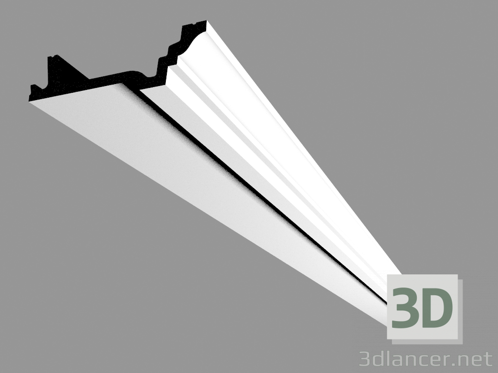 3D modeli Korniş C305 (200 x 4.7 x 15,5 cm) - önizleme