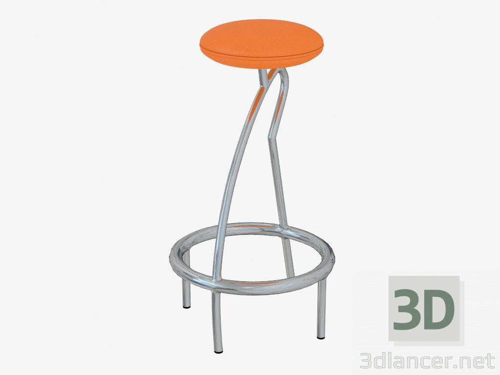 3d модель стілець барний – превью