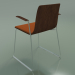 3d model Chair 3937 (on skids, with armrests, front trim, walnut) - preview