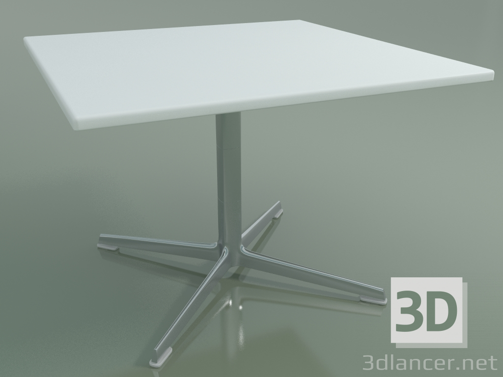 3d model Square table 0973 (H 50 - 70x70 cm, M02, LU1) - preview