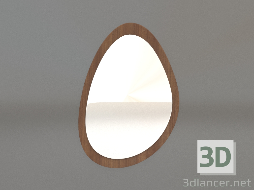 modèle 3D Miroir ZL 05 (470x677, bois brun clair) - preview
