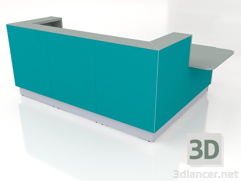 modèle 3D Banque d'accueil Linea LIN41L (2744x1850) - preview