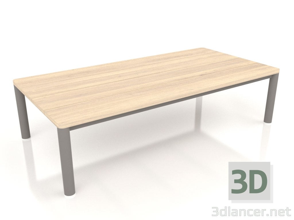 modello 3D Tavolino 70×140 (Grigio quarzo, Legno Iroko) - anteprima