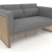 3D Modell 2-Sitzer-Sofa mit hoher Rückenlehne (Bronze) - Vorschau