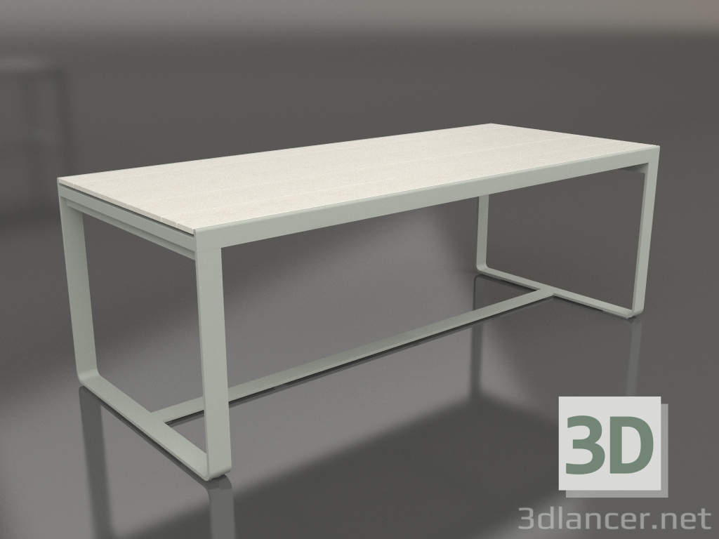 modèle 3D Table à manger 210 (DEKTON Danae, Gris ciment) - preview