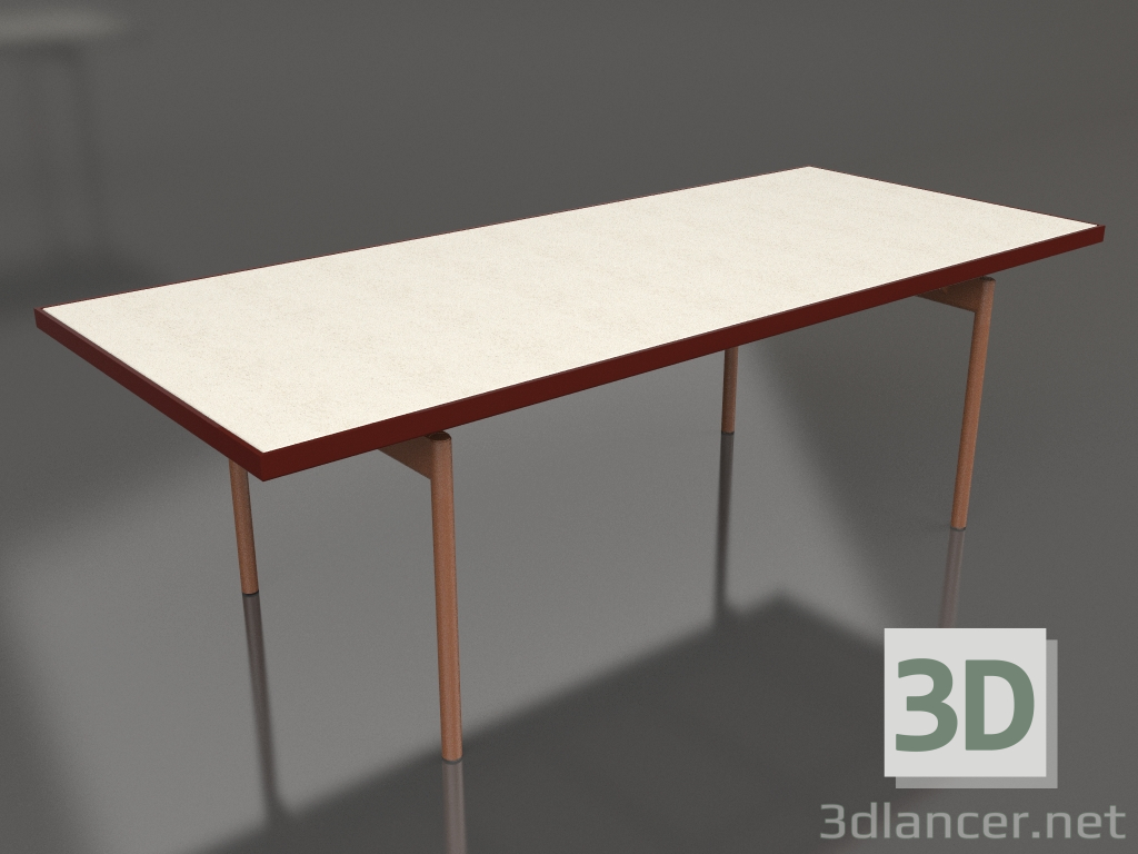 Modelo 3d Mesa de jantar (vinho tinto, DEKTON Danae) - preview