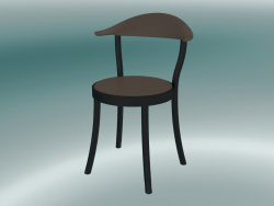 Silla silla bistro MONZA (1212-20, haya negro, marrón tierra)