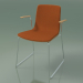 3D modeli Sandalye 3937 (raylarda, kolçaklı, ön kaplama, meşe) - önizleme