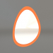 3D modeli Ayna ZL 05 (470х677, parlak parlak turuncu) - önizleme