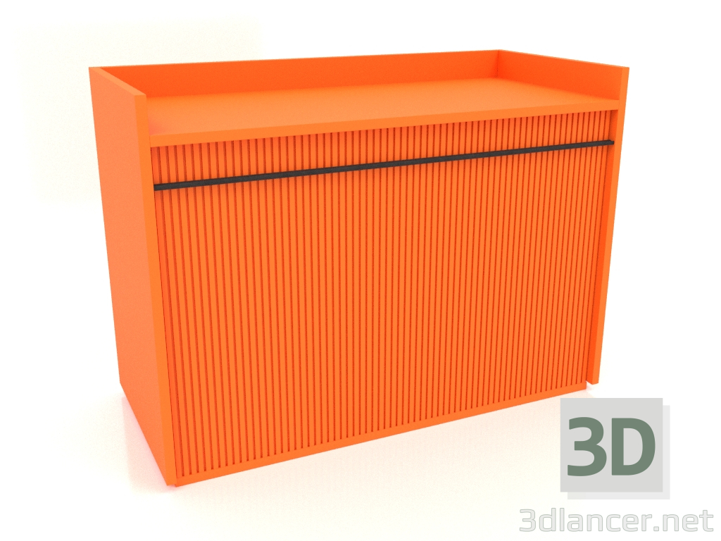 modello 3D Armadio TM 11 (1065x500x780, luminoso arancione brillante) - anteprima