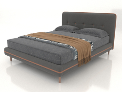 Кровать Madeira 160x200 (серо-коричневый)
