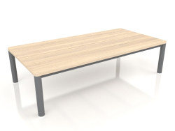 Coffee table 70×140 (Anthracite, Iroko wood)