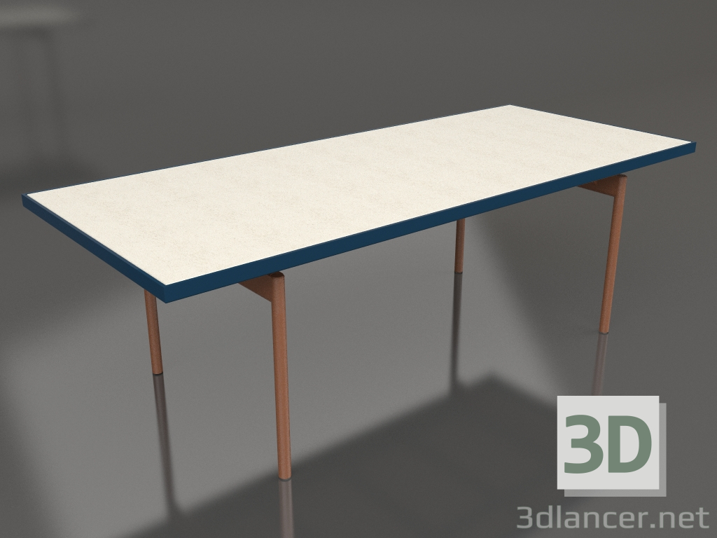 modello 3D Tavolo da pranzo (Grigio blu, DEKTON Danae) - anteprima