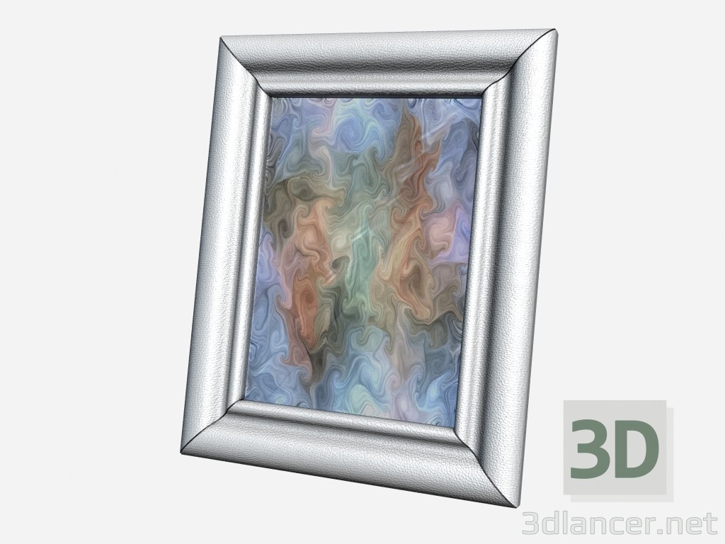 3d модель Большая фоторамка в стиле арт деко Decor Big photo frame leather – превью