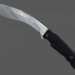 3D gurka kaması bıçak modeli satın - render