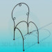 3d model Frame chair forged - preview