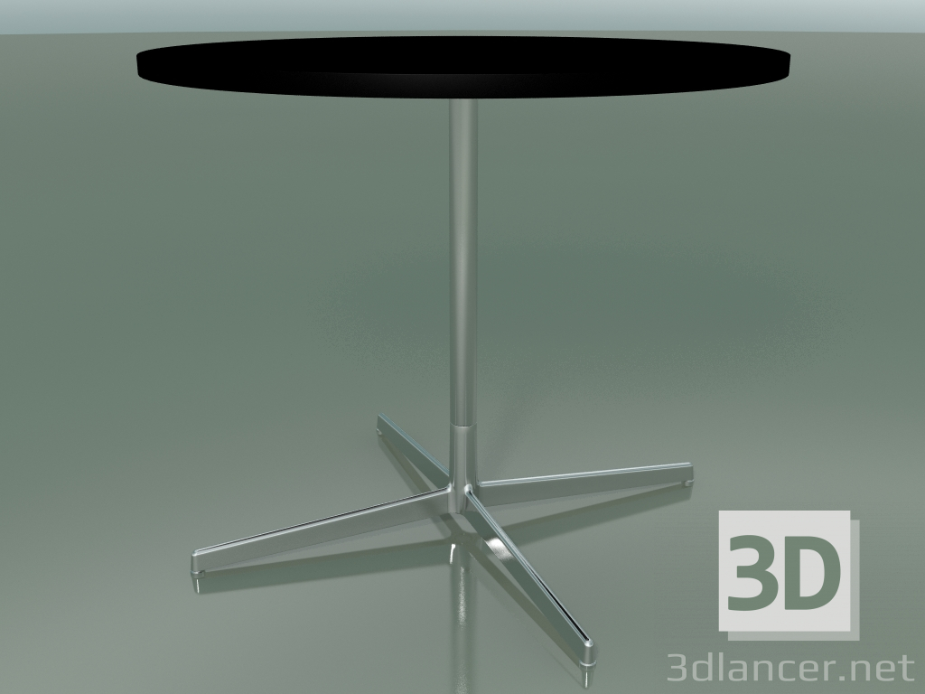 modello 3D Tavolo rotondo 5515, 5535 (H 74 - Ø 89 cm, Nero, LU1) - anteprima