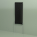 3D modeli Dikey radyatör RETTA (8 bölüm 1200 mm 40x40, parlak siyah) - önizleme
