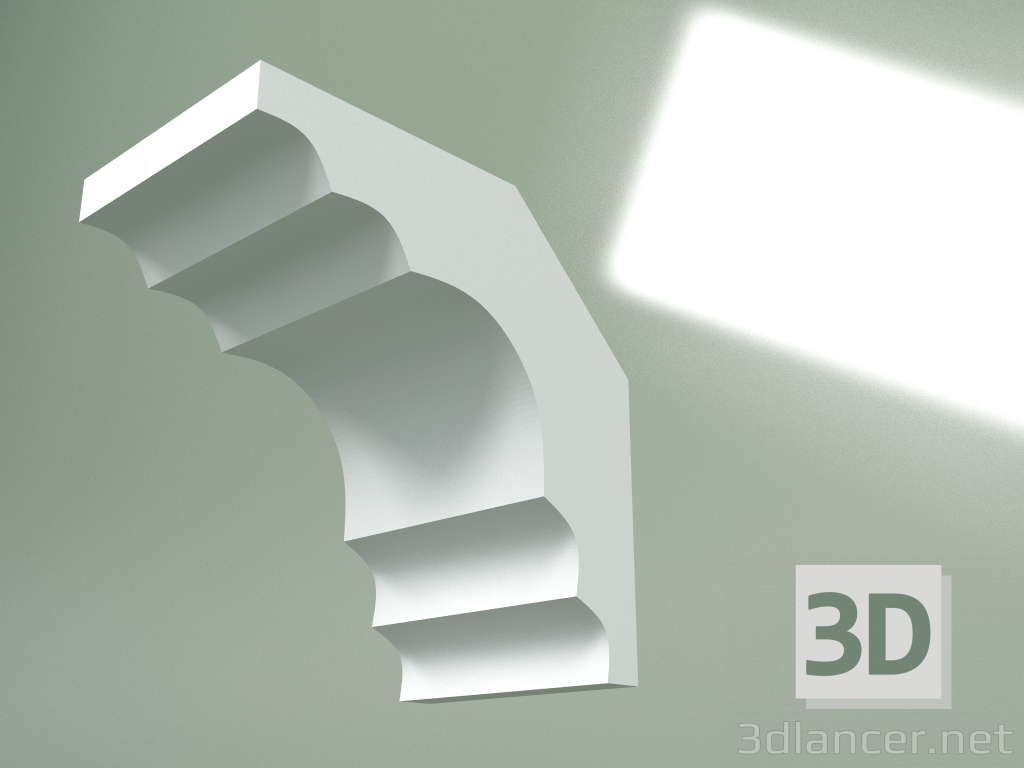 3D modeli Alçı korniş (tavan kaidesi) KT310-1 - önizleme