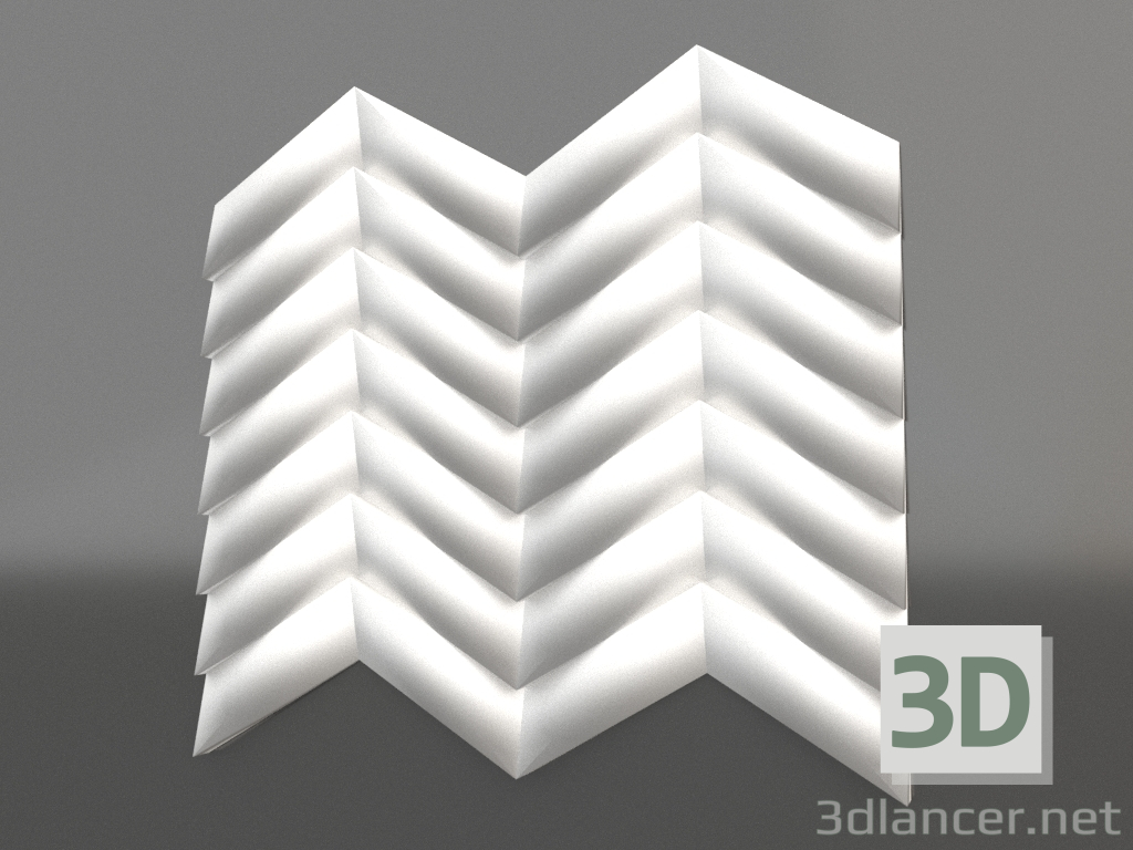 Modelo 3d Amor spruce painel 3d - preview