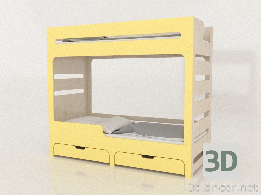 3D Modell Etagenbett MODE HL (UCDHL2) - Vorschau