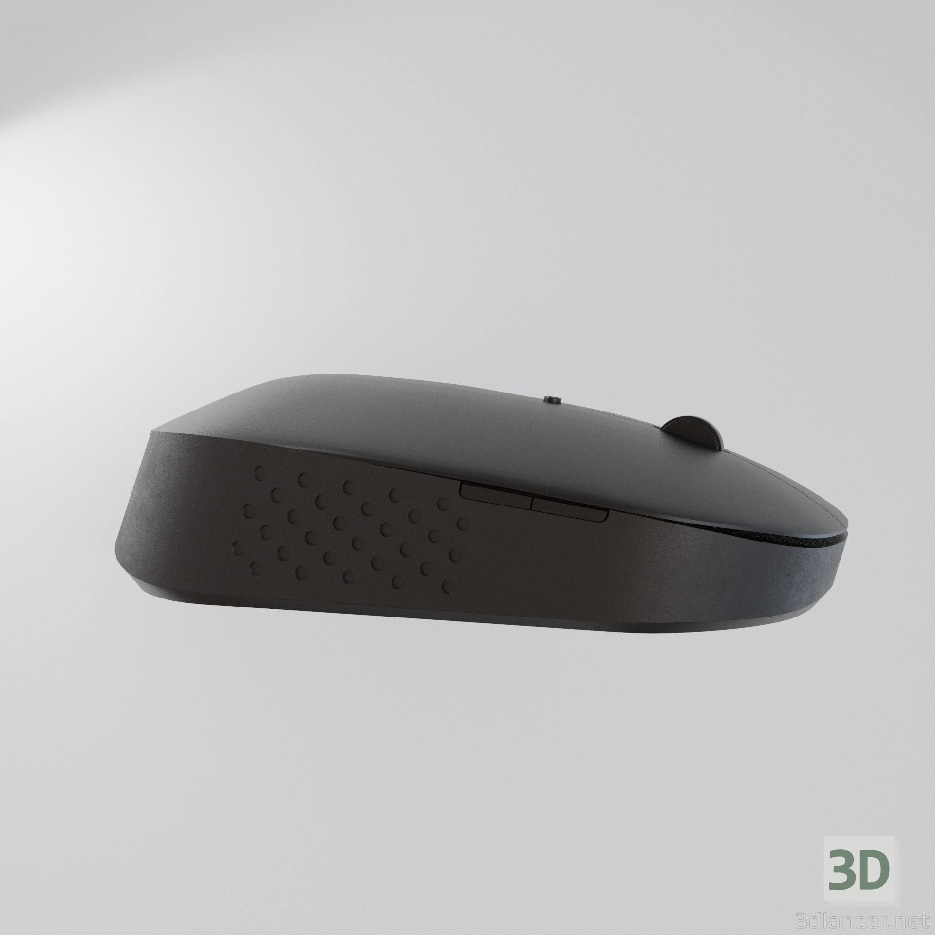 modello 3D Mouse senza fili - anteprima