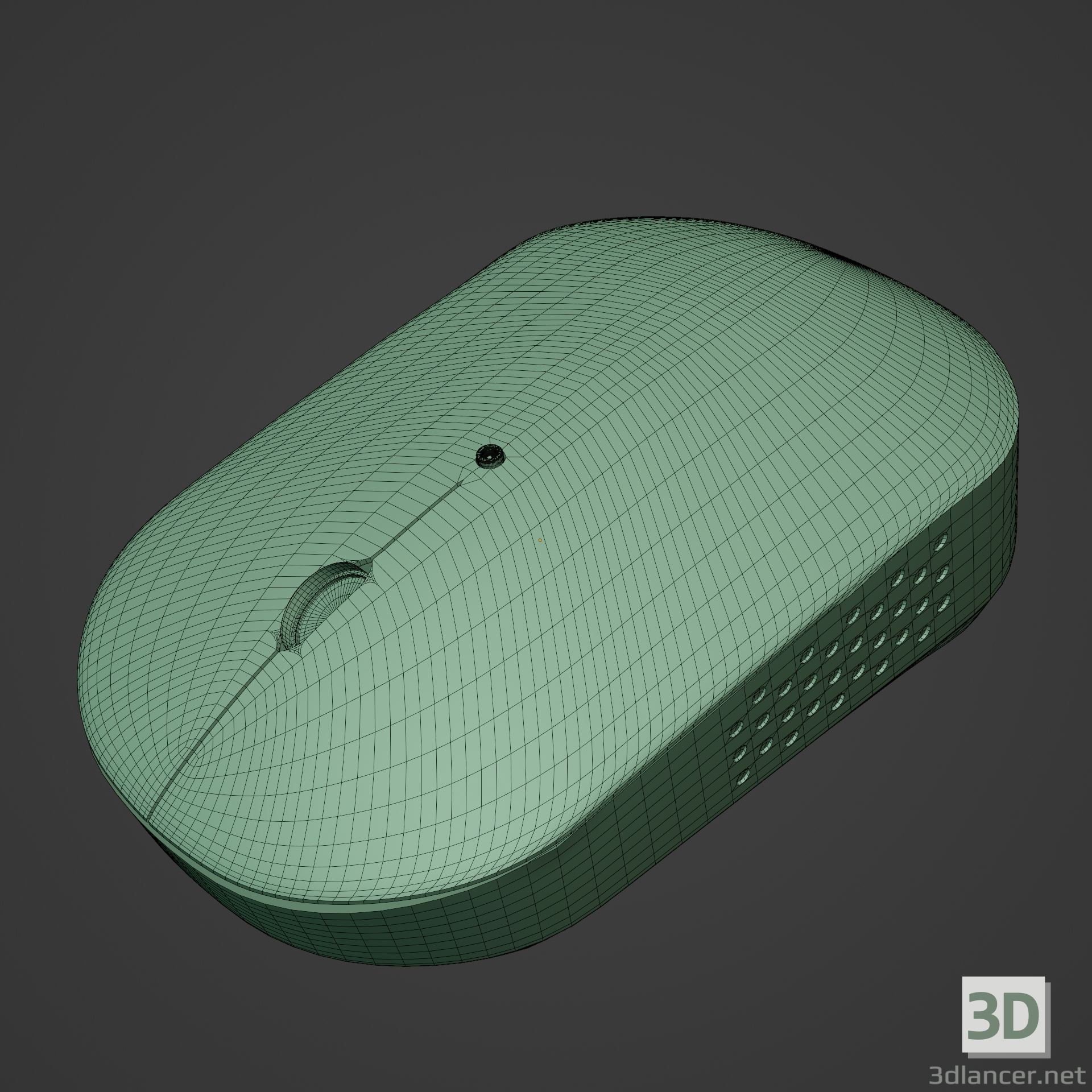 modello 3D Mouse senza fili - anteprima