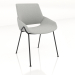 3d model A chair with metal legs - preview