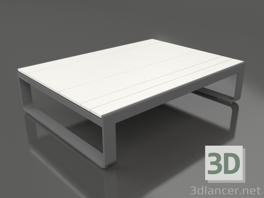 modèle 3D Table basse 120 (Polyéthylène blanc, Anthracite) - preview