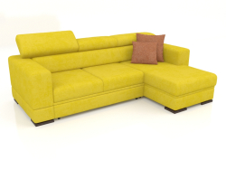 Fabio sofa with ottoman (Zenit 12)