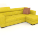 3D Modell Fabio Sofa mit Ottomane (Zenit 12) - Vorschau