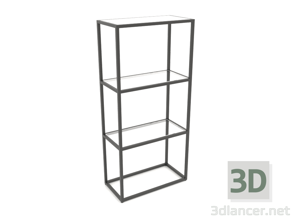 Modelo 3d Prateleira retangular (VIDRO, 60x30x128) - preview