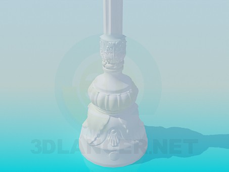 modelo 3D Pedestal - escuchar modelo 3D Pedestal - escuchar