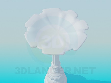 modelo 3D Pedestal - escuchar modelo 3D Pedestal - escuchar