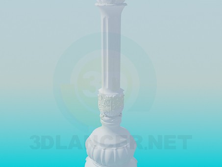 modelo 3D Pedestal - escuchar modelo 3D Pedestal - escuchar