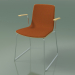 3D Modell Stuhl 3937 (auf Kufen, mit Armlehnen, Frontverkleidung, natürlicher Birke) - Vorschau