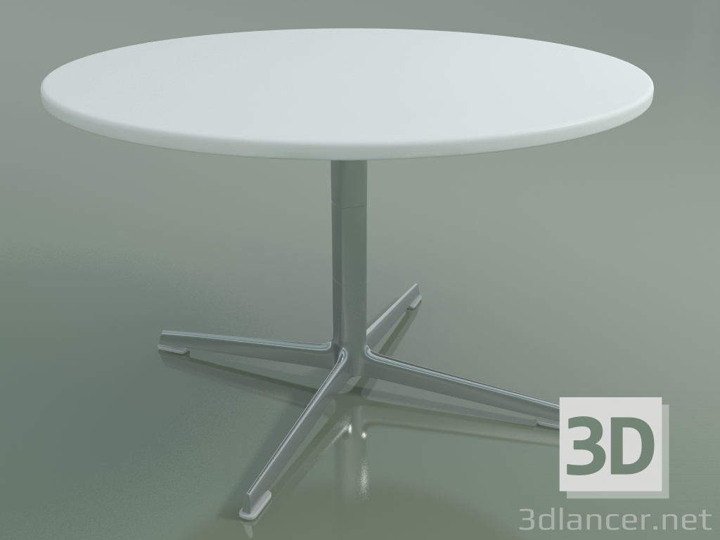 modello 3D Tavolo rotondo 0975 (H 50 - P 80 cm, M02, LU1) - anteprima