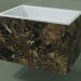 3D modeli Duvara monte lavabo (02R143301, Emperador M06, L 72, P 48, H 48 cm) - önizleme