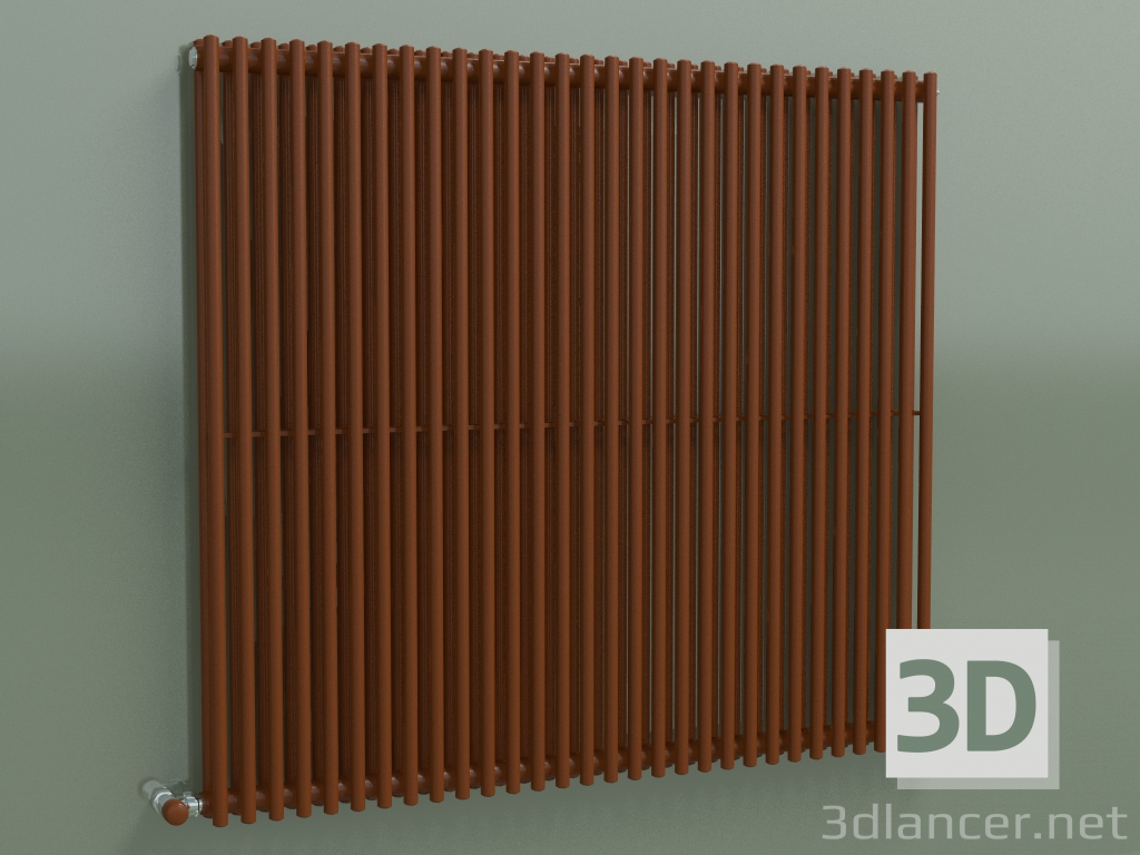 3d модель Радиатор вертикальный ARPA 2 (920 30EL, Brown rust) – превью