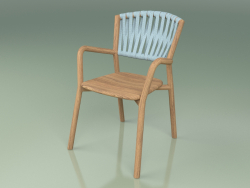 Chair 161 (Teak, Belt Sky)