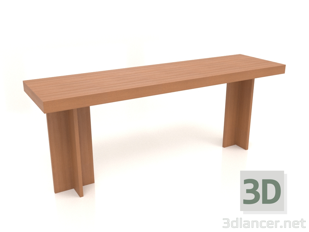 modello 3D Tavolo da lavoro RT 14 (2000x550x775, rosso legno) - anteprima