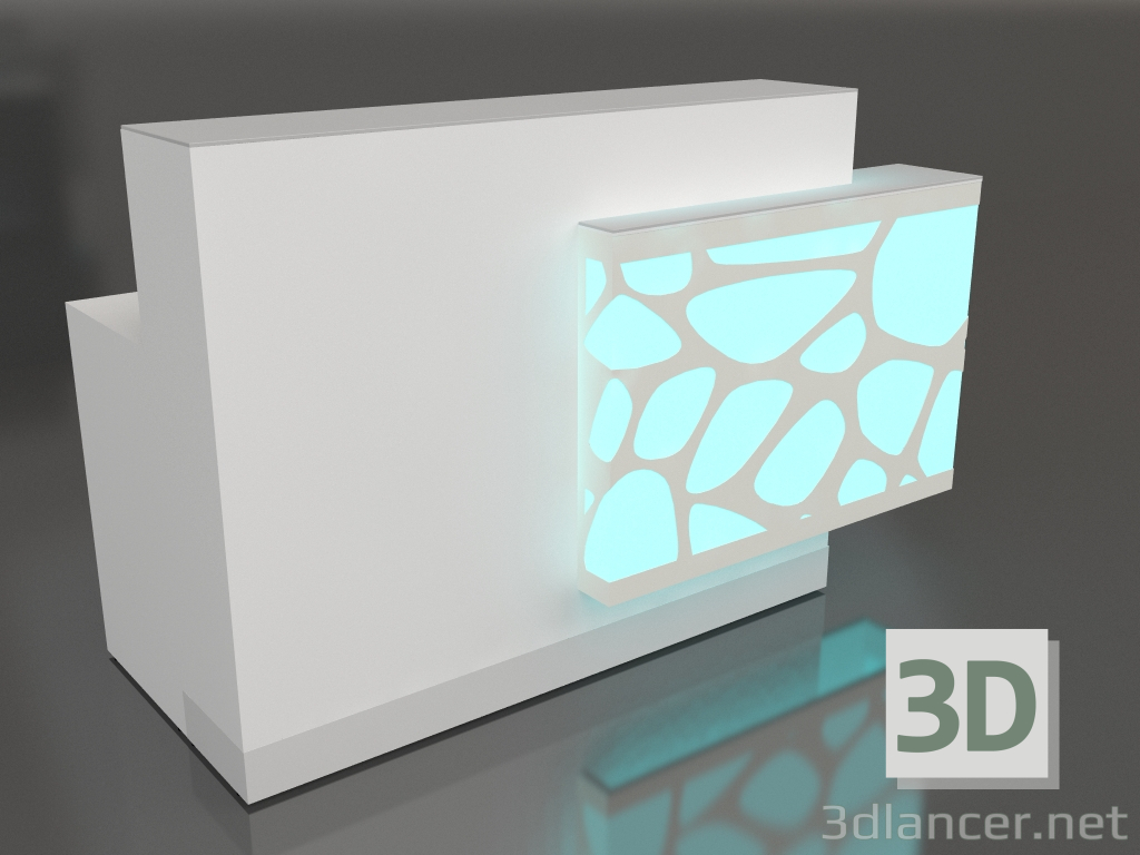 modello 3D Banco Reception Organic LOG12LG (1770x770) - anteprima