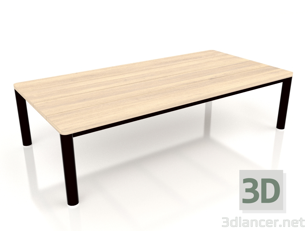 modello 3D Tavolino 70×140 (Nero, Legno Iroko) - anteprima