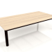 3d model Coffee table 70×140 (Black, Iroko wood) - preview