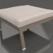 modello 3D Modulo divano, pouf (Bronzo) - anteprima