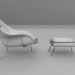 3 डी गर्भ कुर्सी और तुर्क मॉडल खरीद - रेंडर